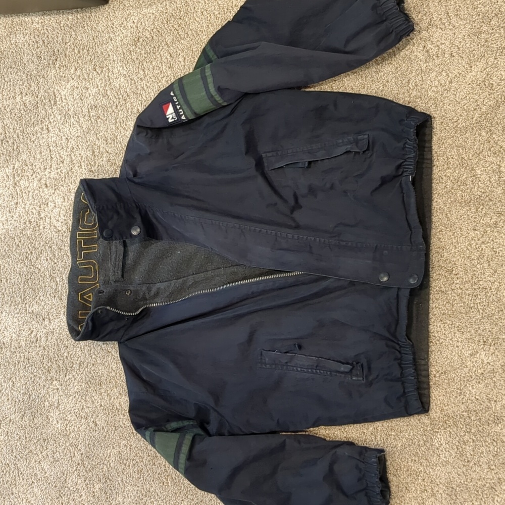 Nautica reversible rain coat / polar fleece